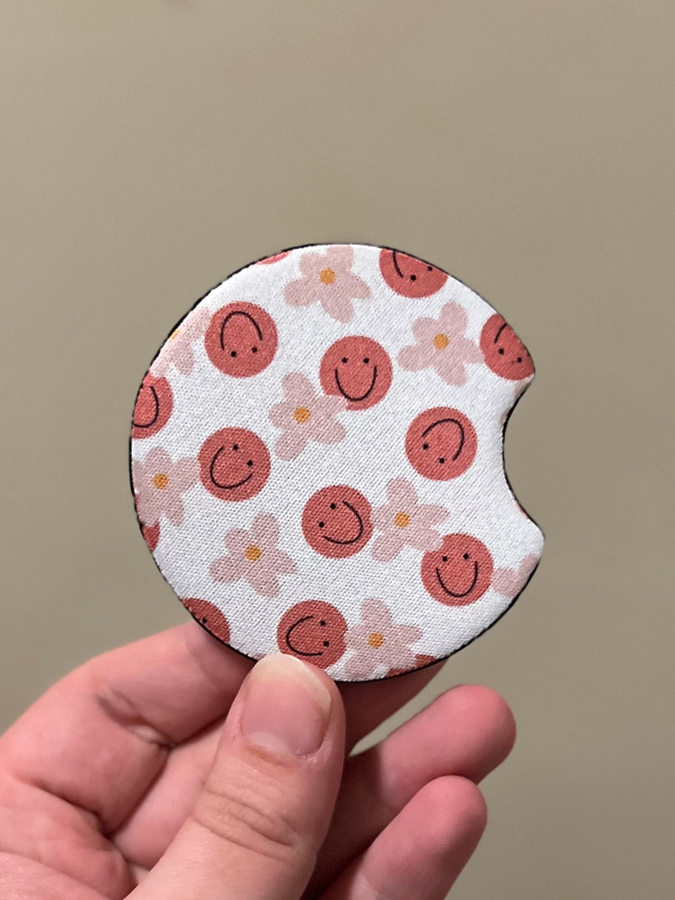 Flower Smiles Car Coaster