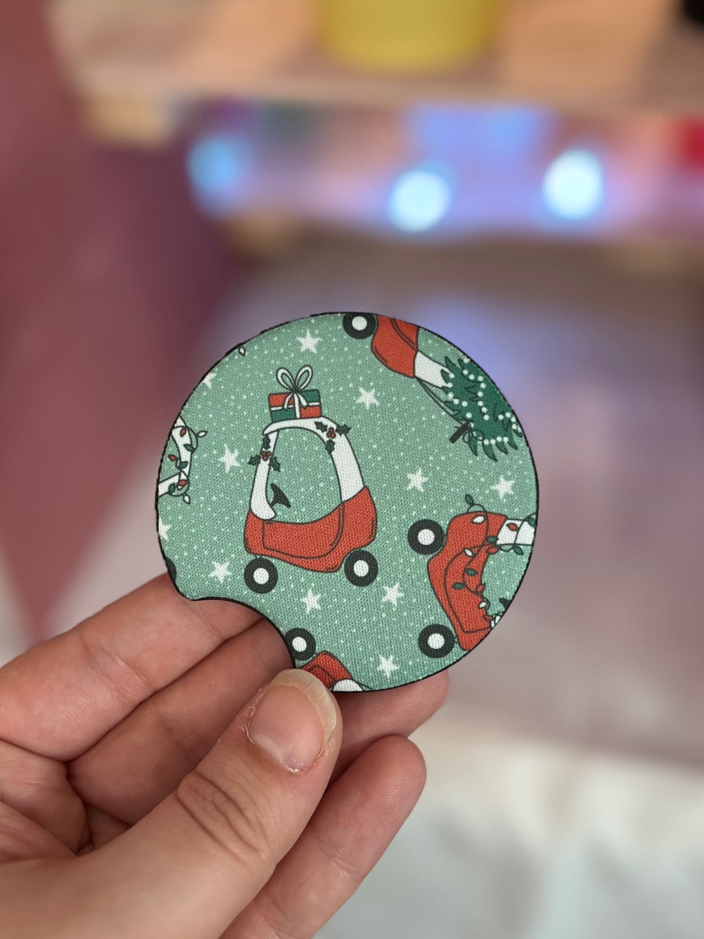 Christmas Cozy Coupe Car Coaster