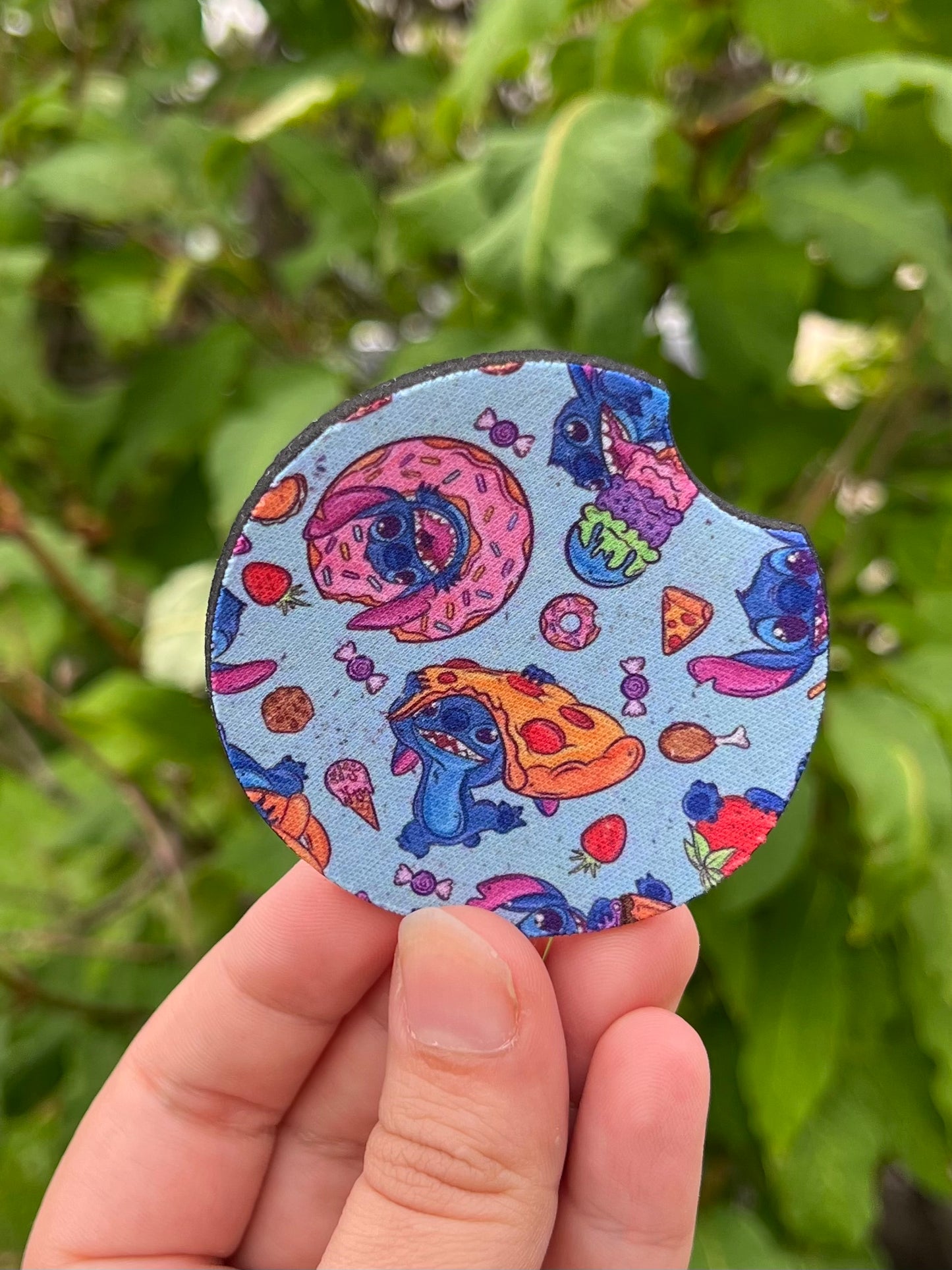 Food Stitch Car Coaster