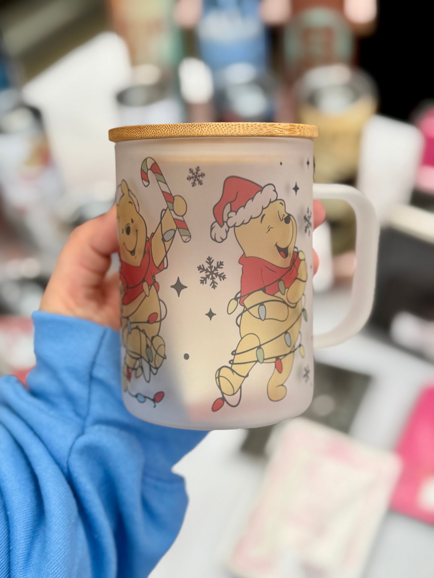 Festive Winnie Frosted Mug