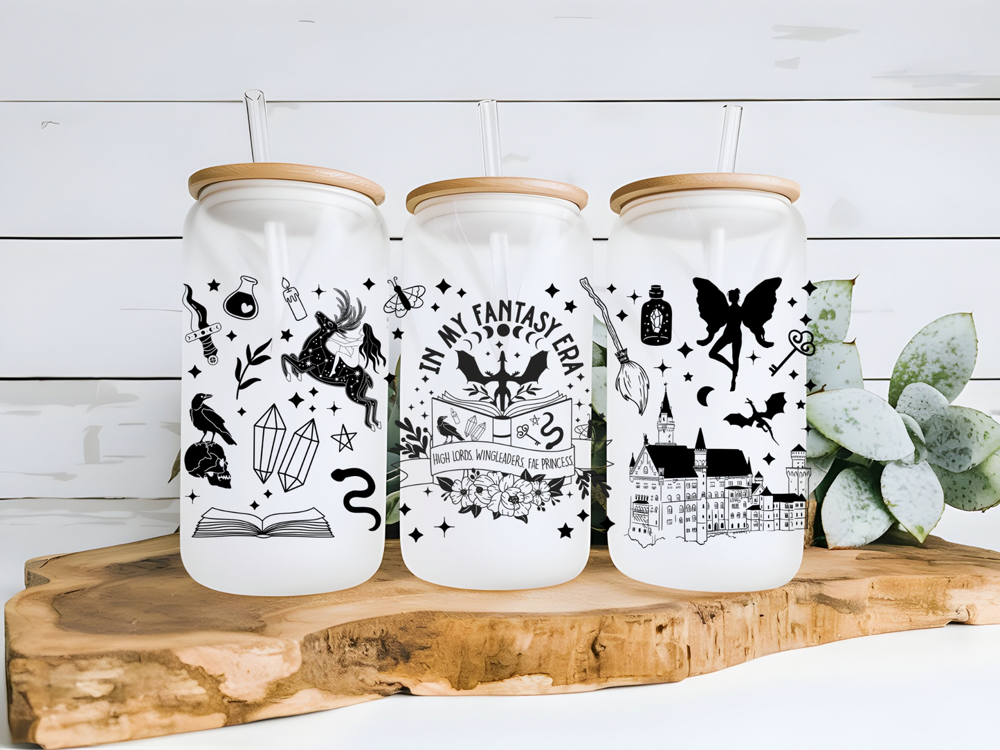 Fantasy Era Beer Can Glass