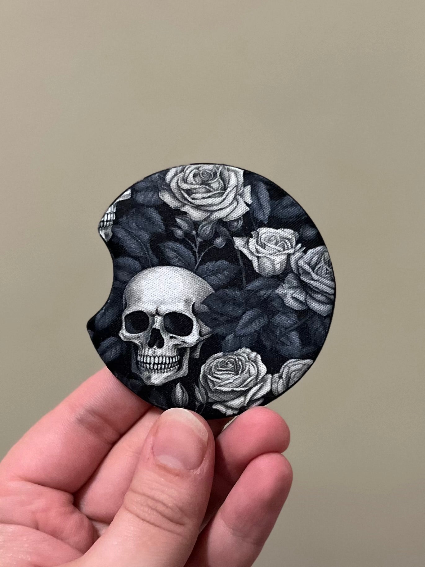 Skulls & Roses Car Coaster