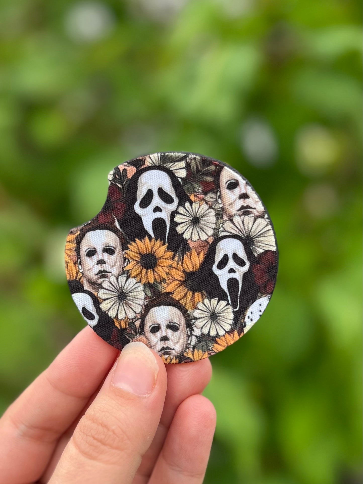 Floral Horror Car Coaster