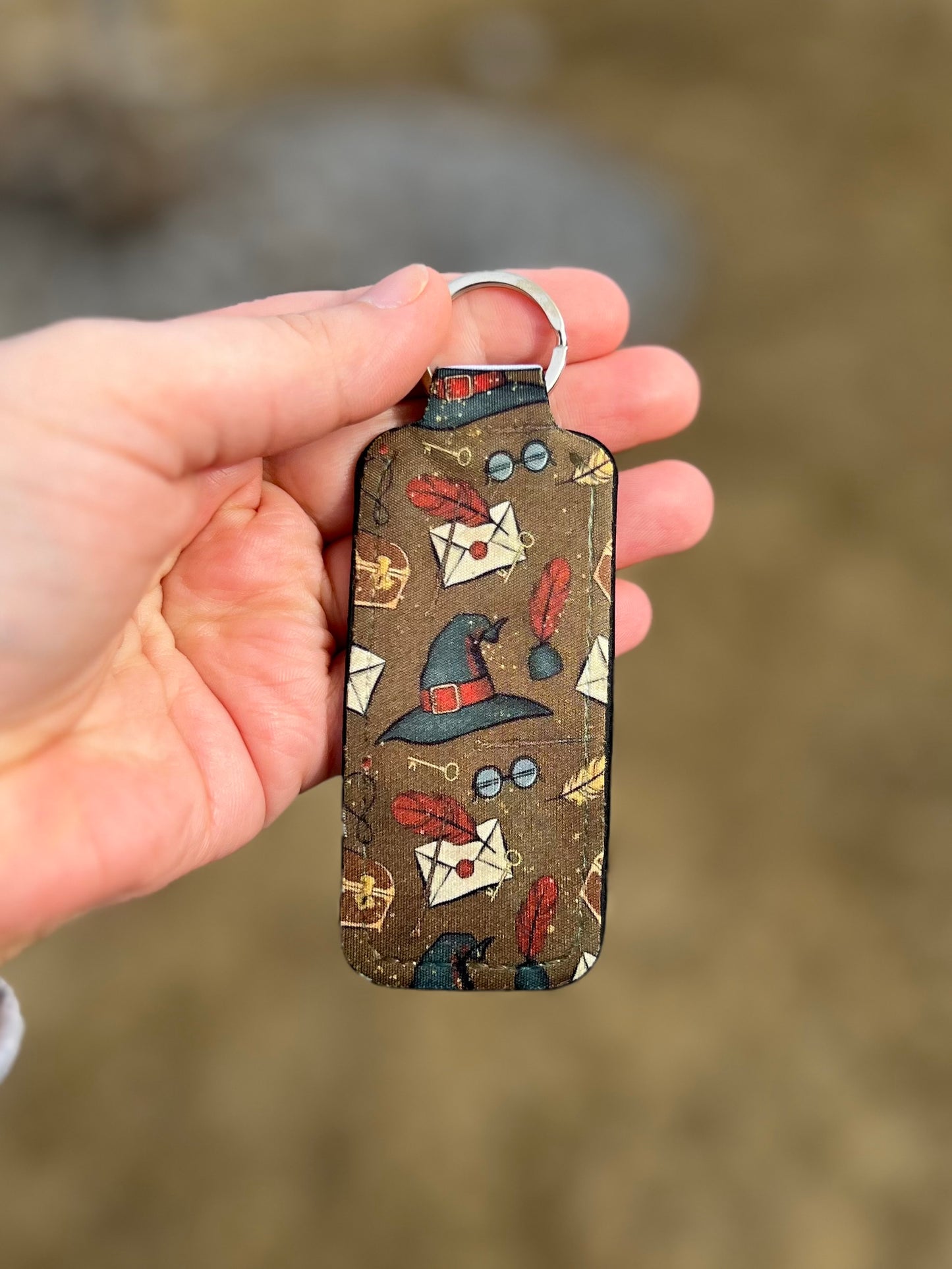 Wizard Chapstick Keychain