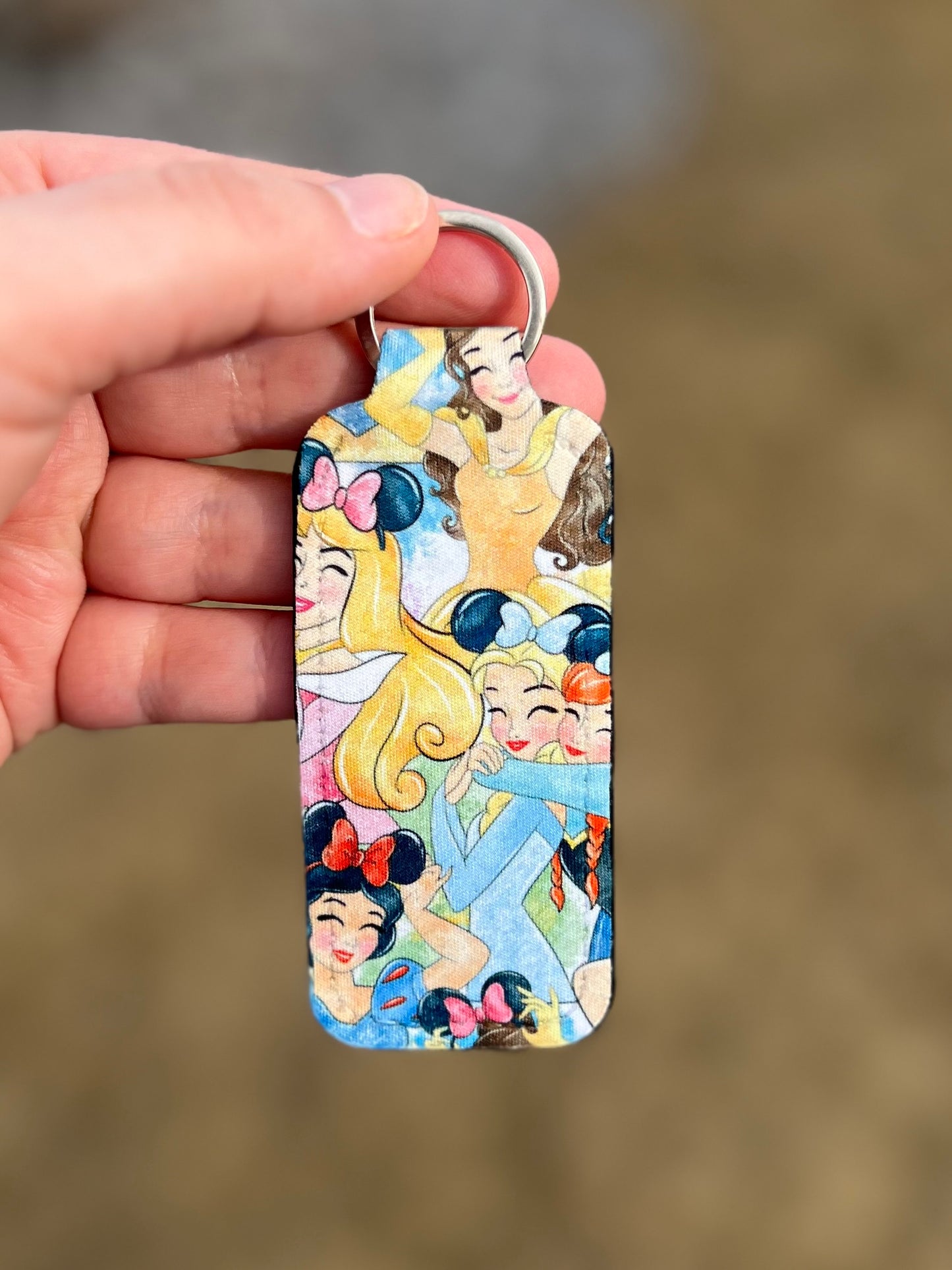 Princess Chapstick Keychain