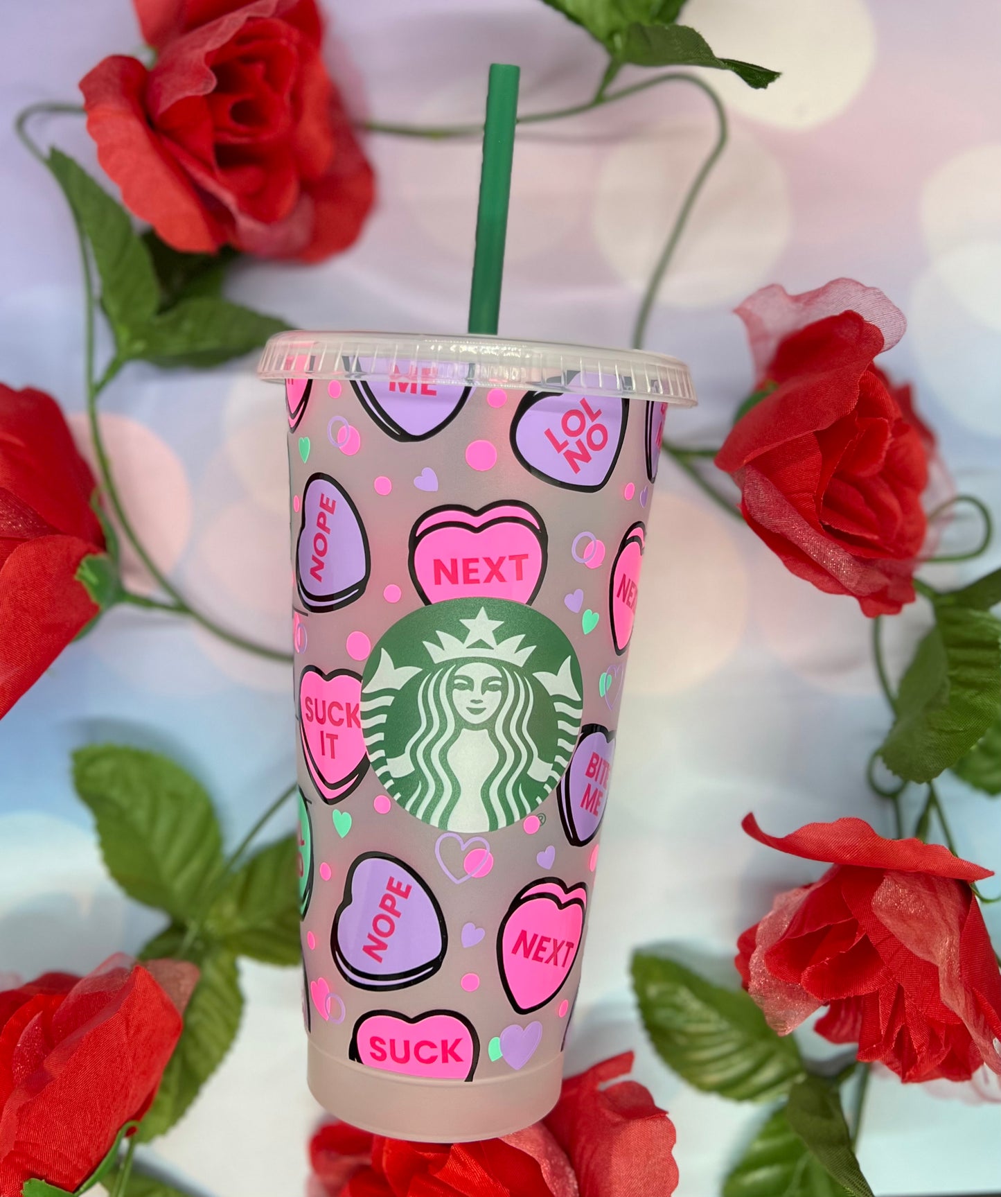 Anti Vday Conversation Hearts Cold Cup