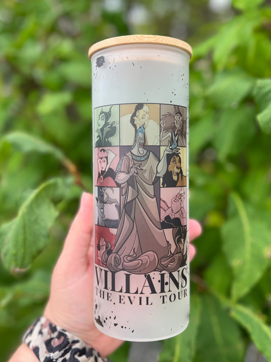 Villains The Evil Tour Tall Glass