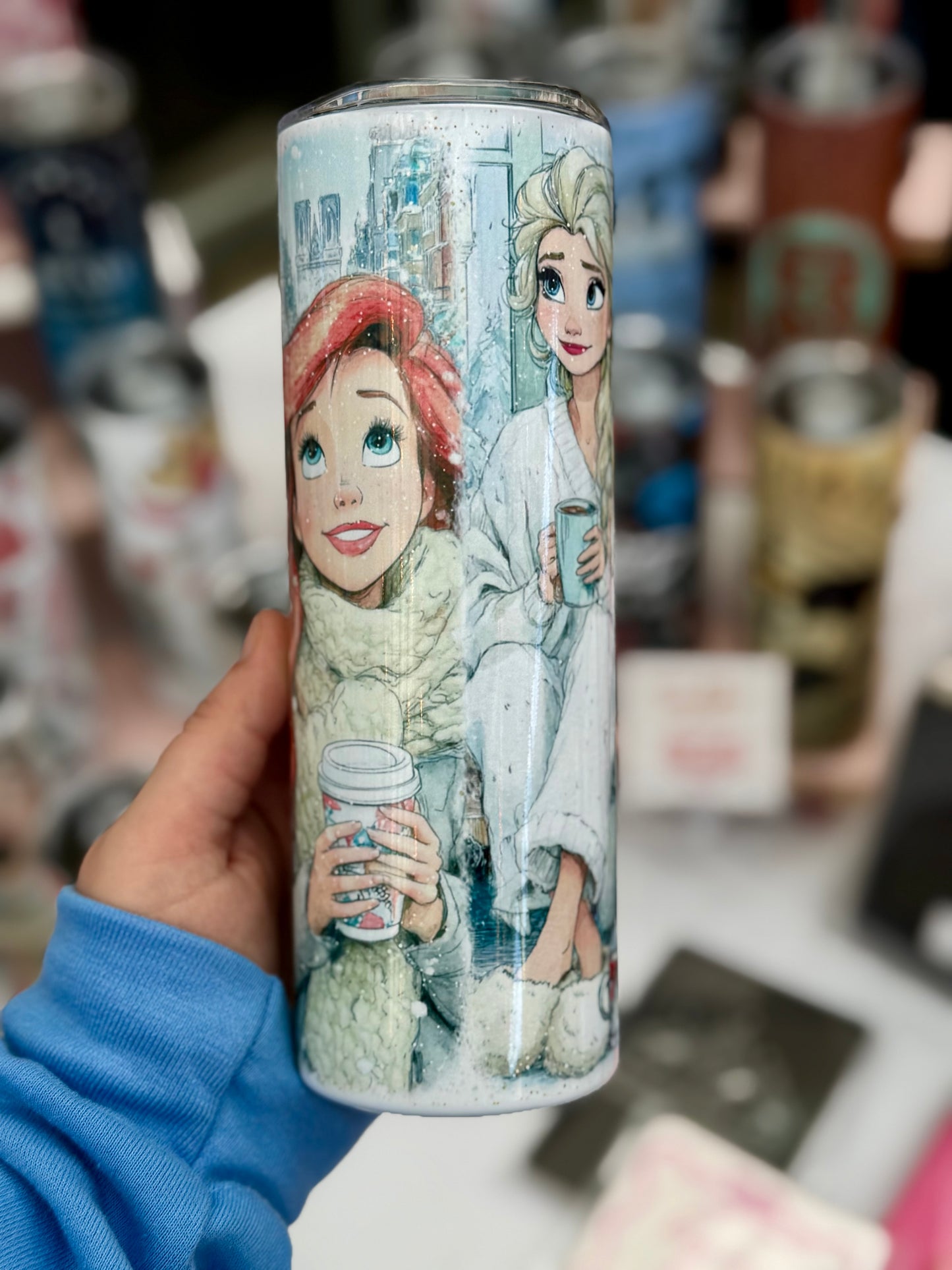 Cozy Winter Princesses Tumbler