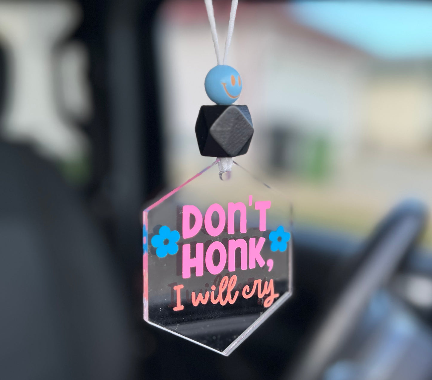 Don’t Honk I Will Cry Car Charm