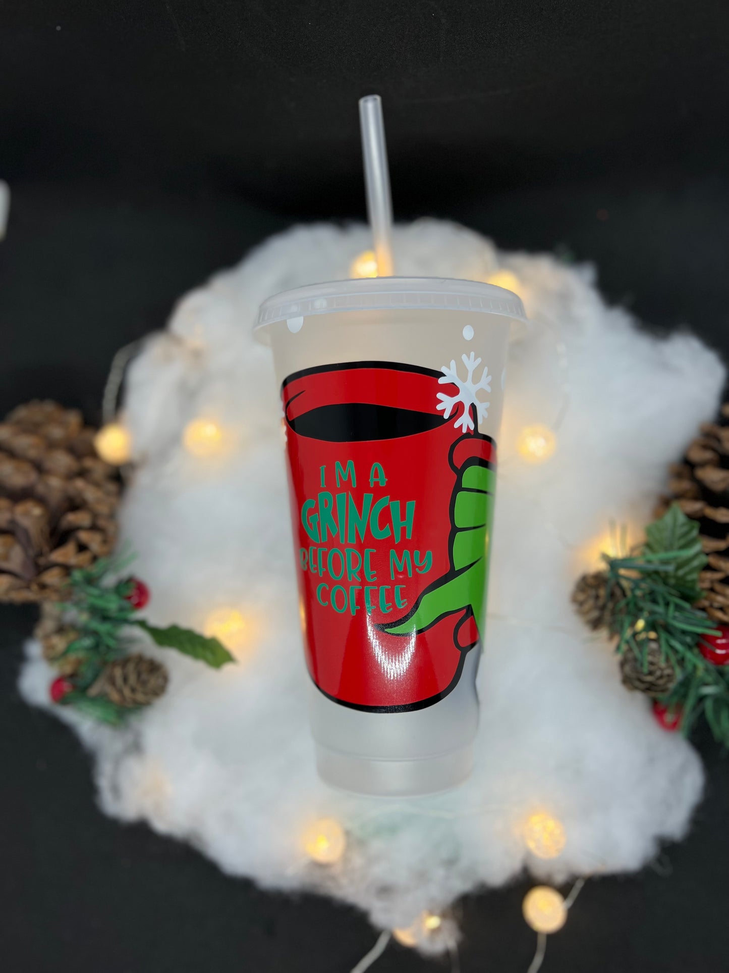 Grinch Before My Coffee Cold Cup