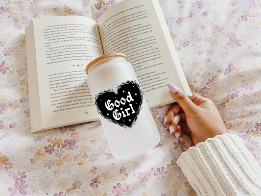 Good Girl Beer Can Glass