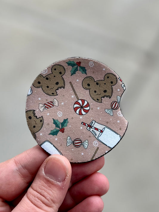 Milk And Cookies Car Coaster