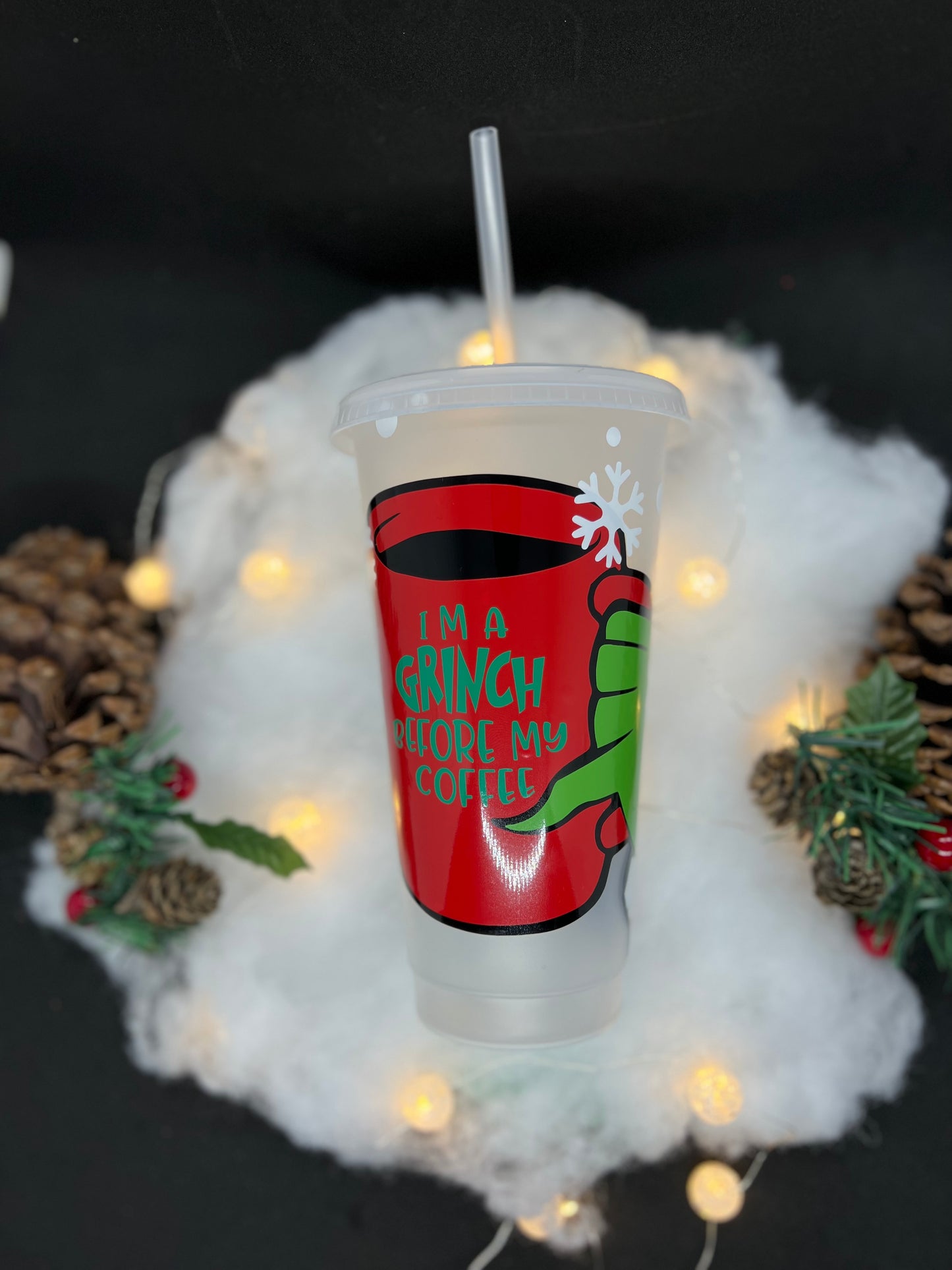 Grinch Before My Coffee Cold Cup