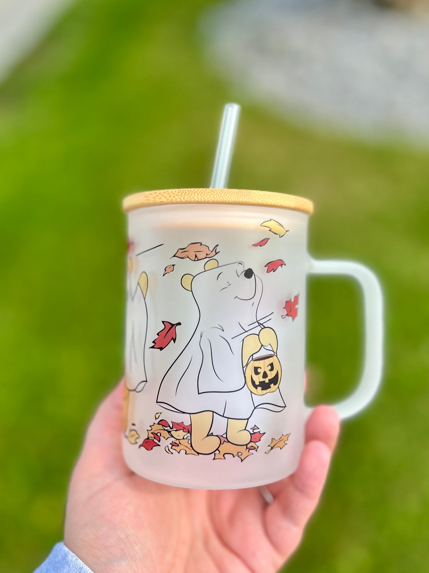 Fall Pooh Frosted Mug