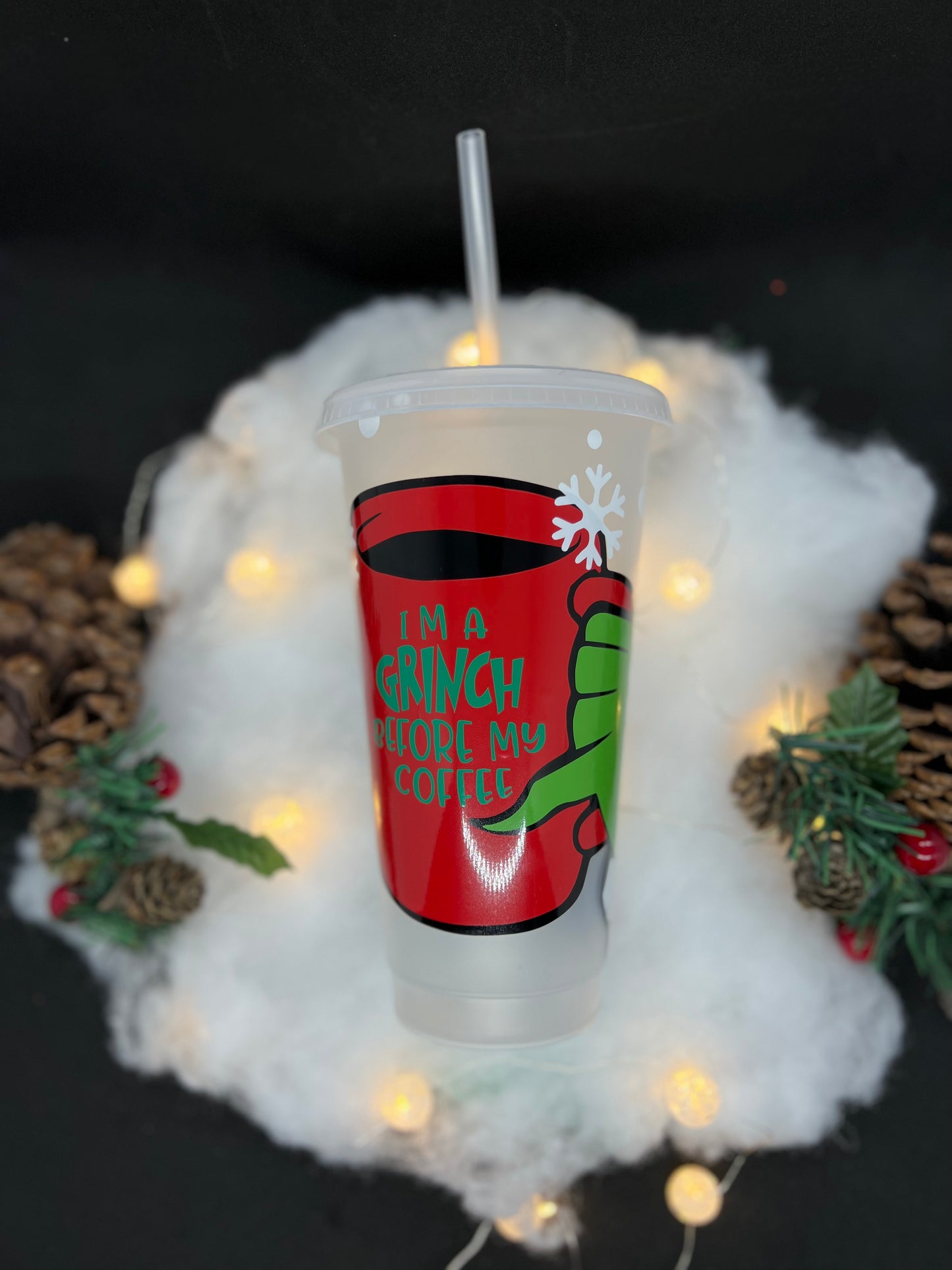 Grinch Before My Coffee Cold Cup