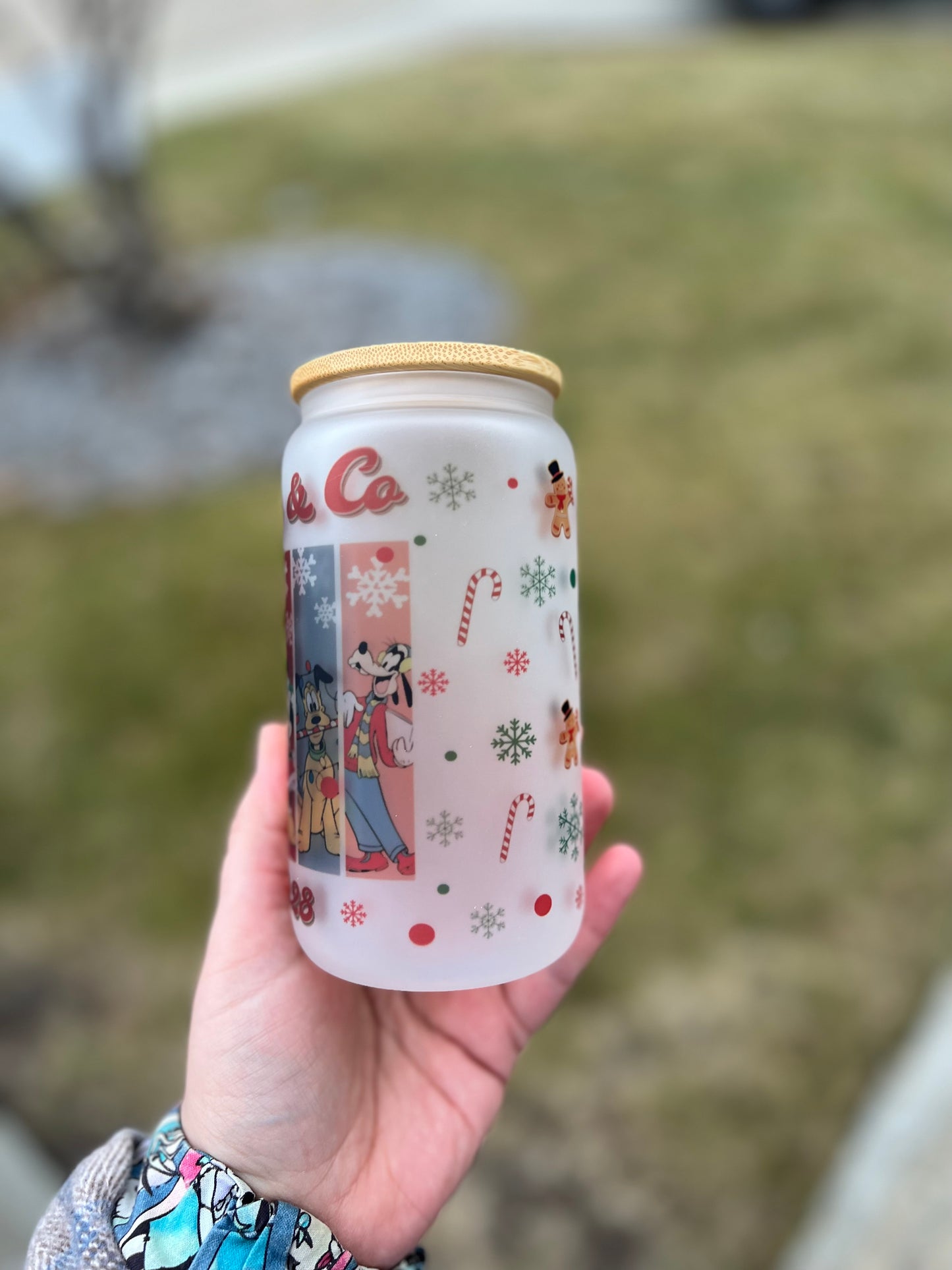 Mickey & Co Beer Can Glass