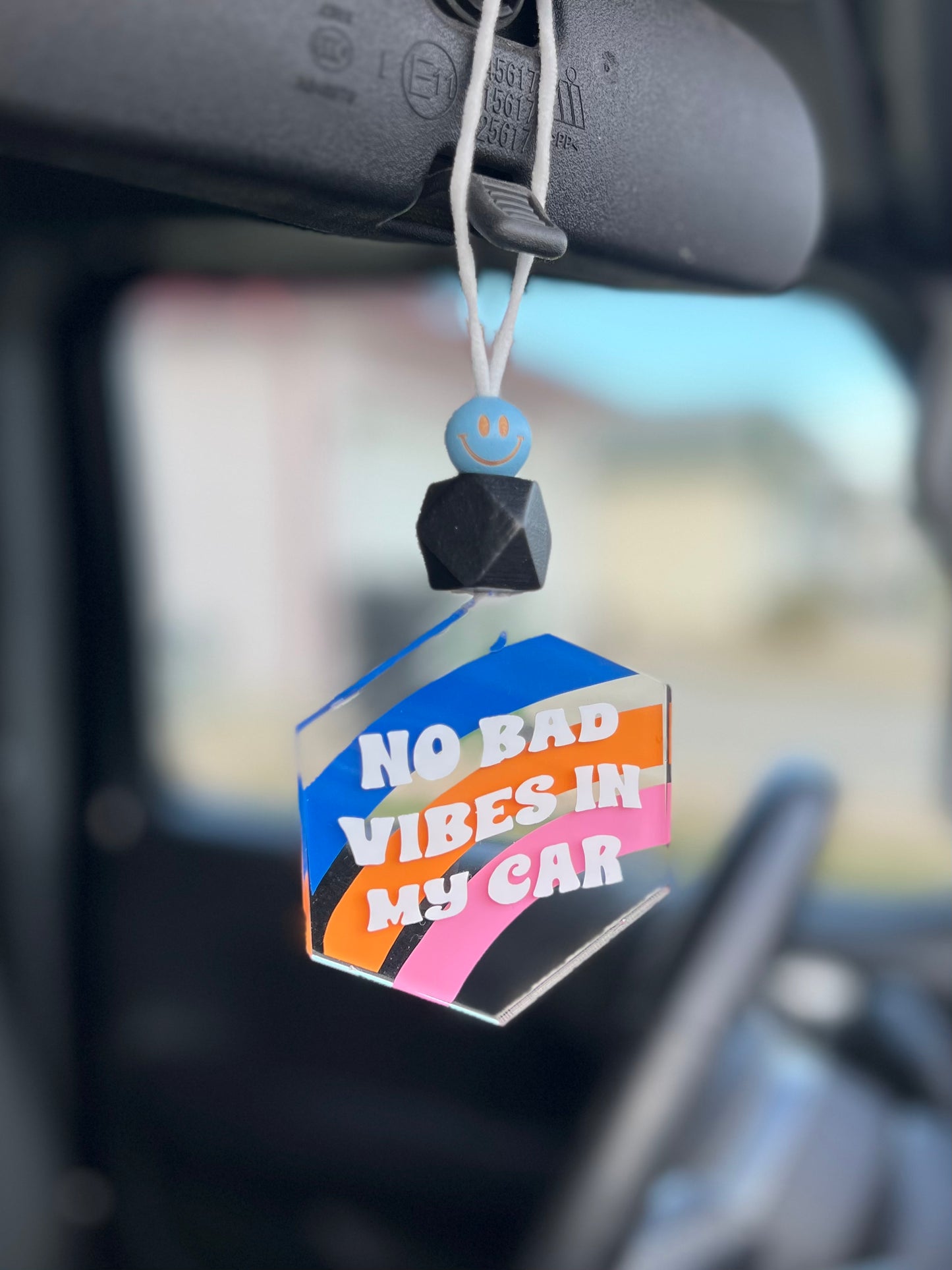 No Bad Vibes In My Car Car Charm