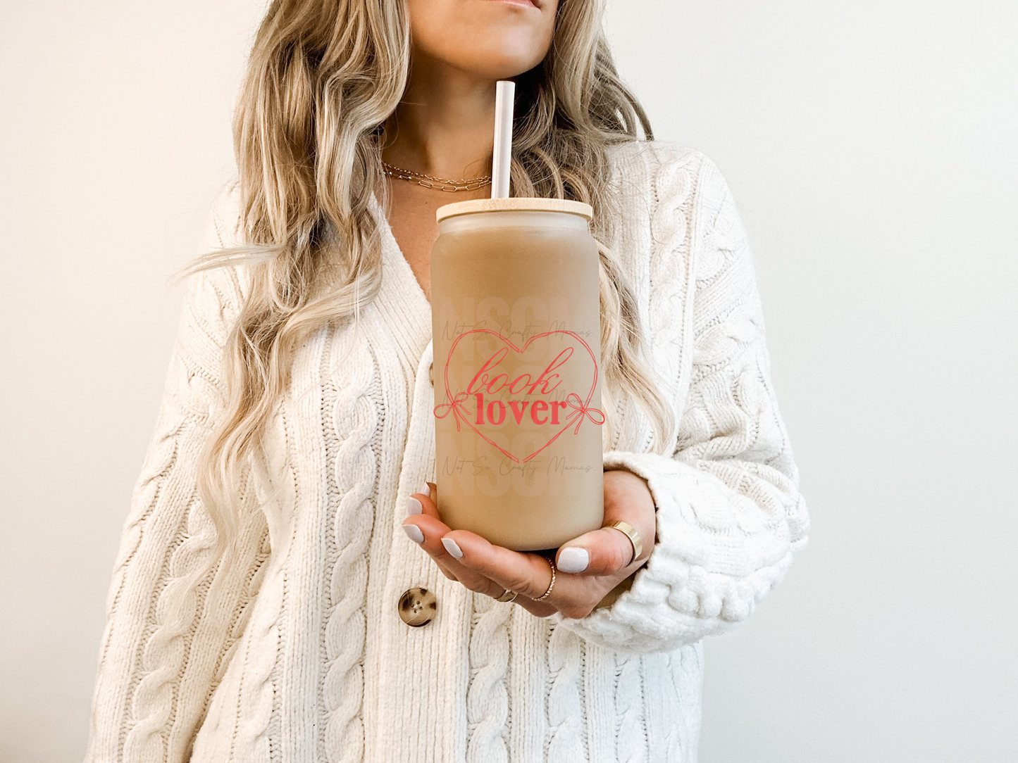 Book Lover Beer Can Glass