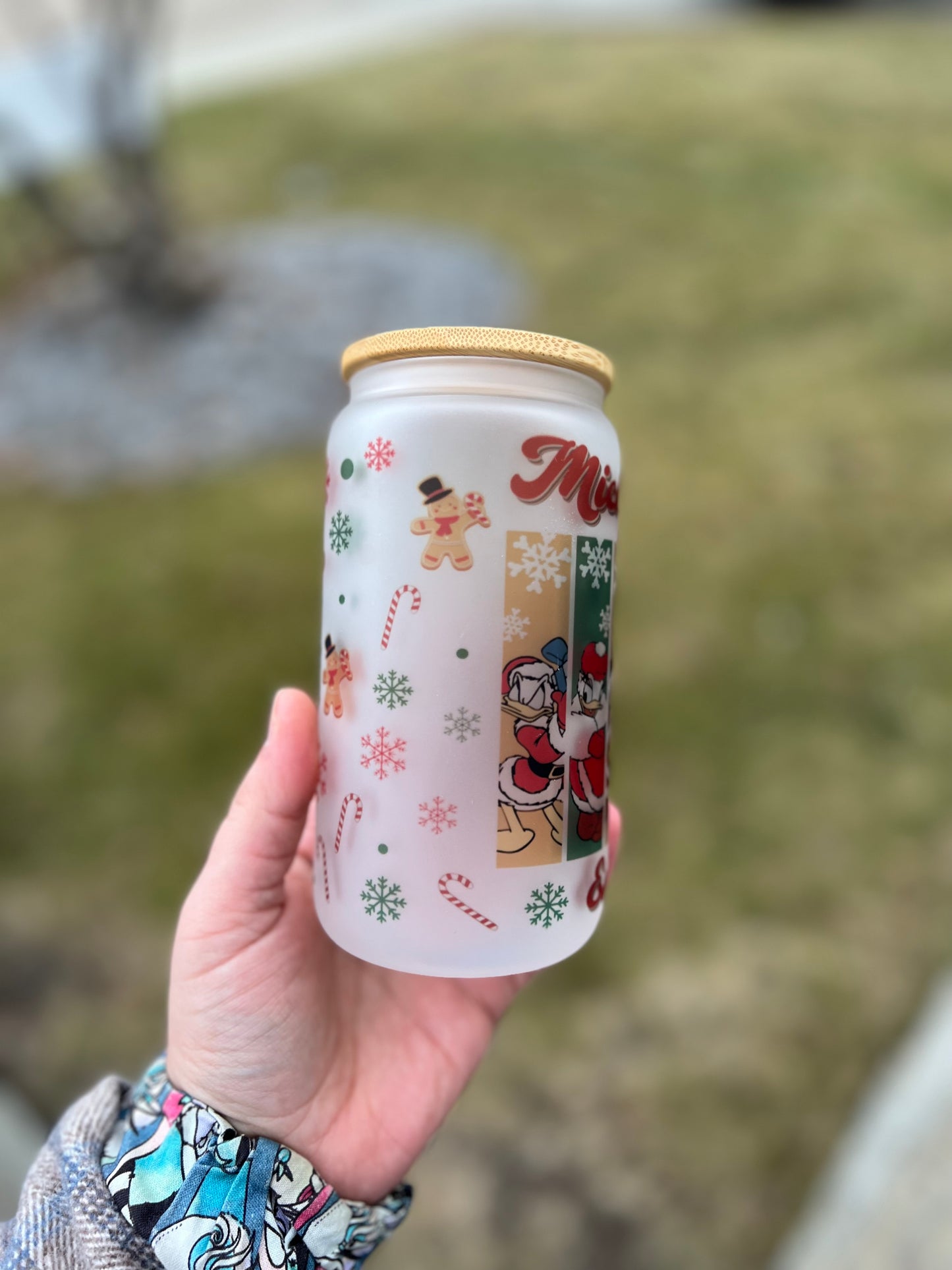 Mickey & Co Beer Can Glass