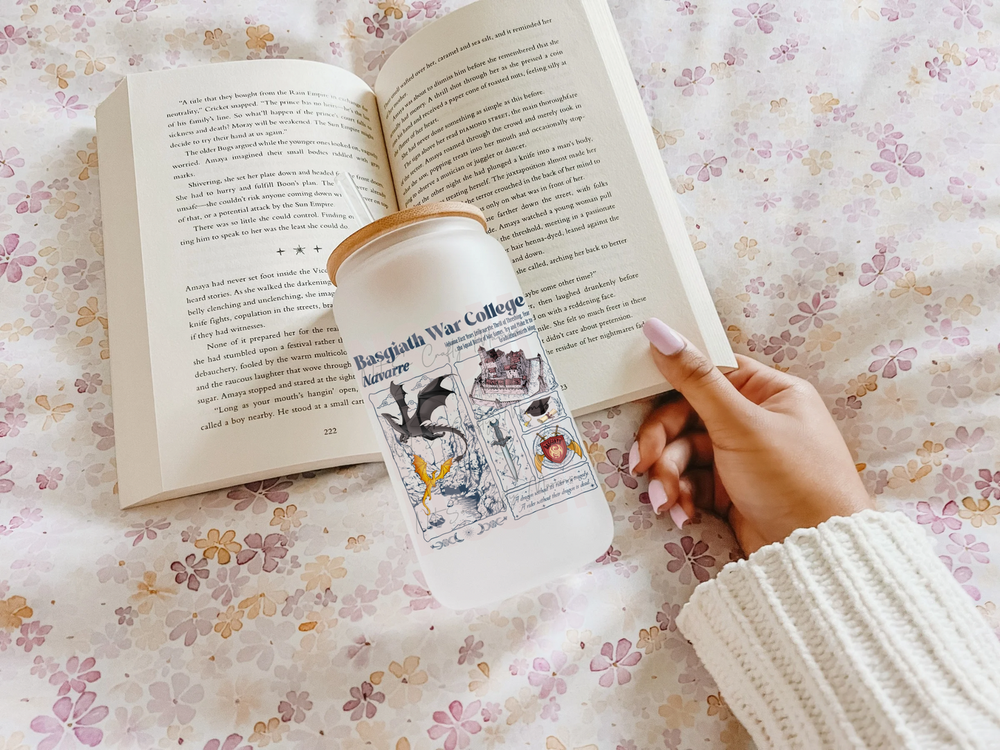 Basgiath War College beer Can Glass