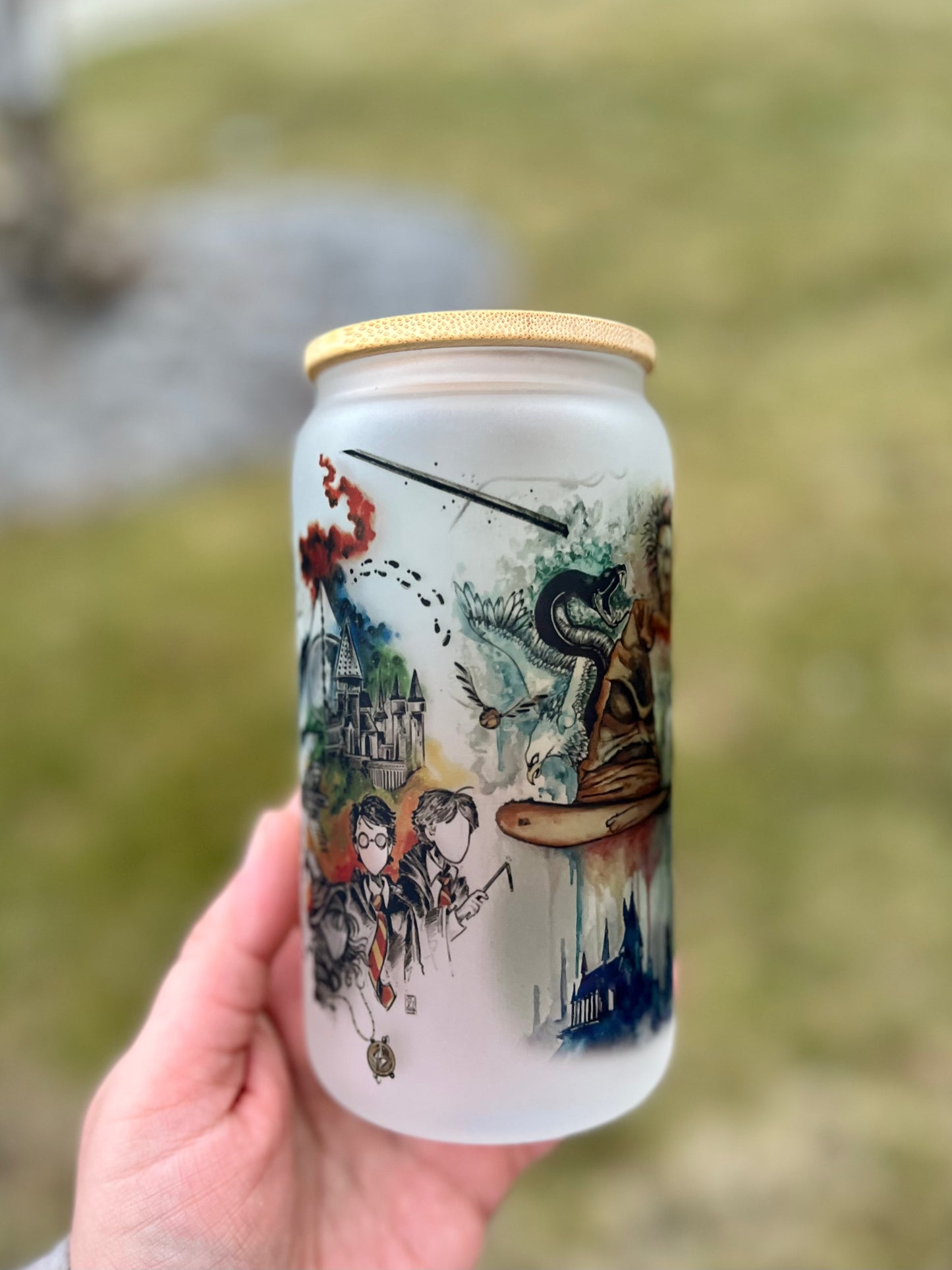 HP Beer Can Glass