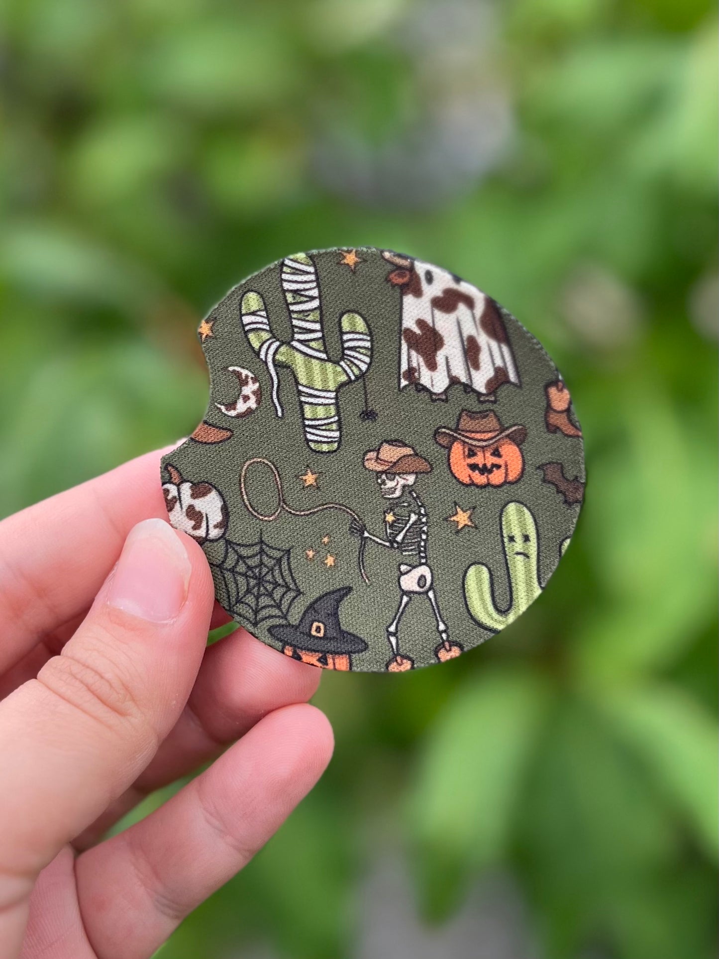 Halloween Cowboy Car Coaster