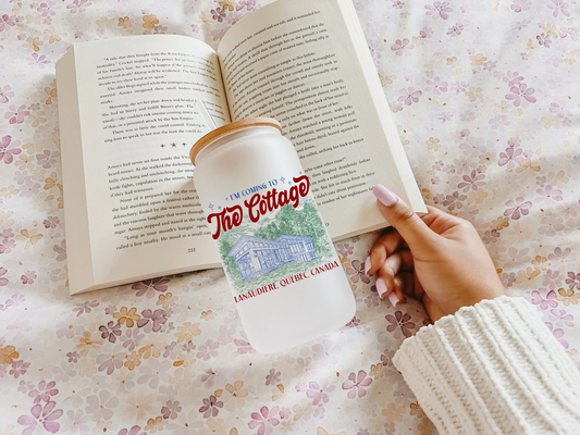 The Cottage Beer Can Glass