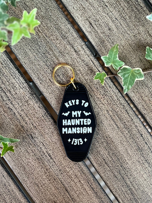 Haunted Mansion Motel Keychain