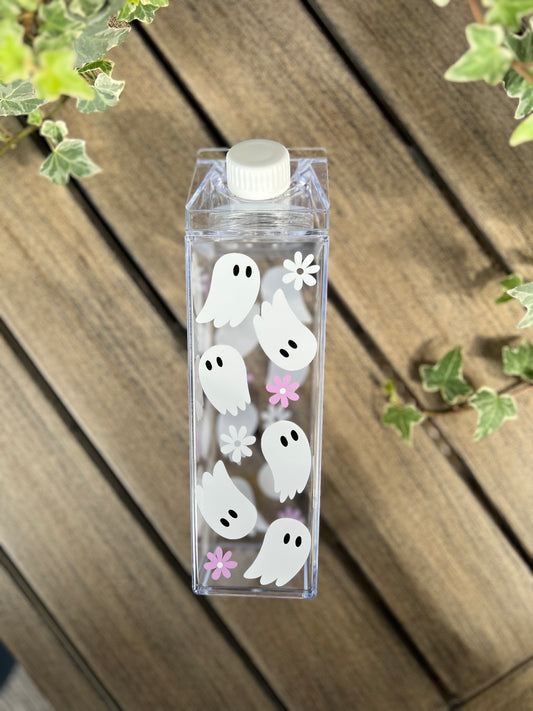 Floral Ghost Milk Carton