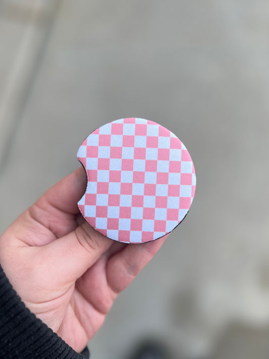 Checkered Car Coaster