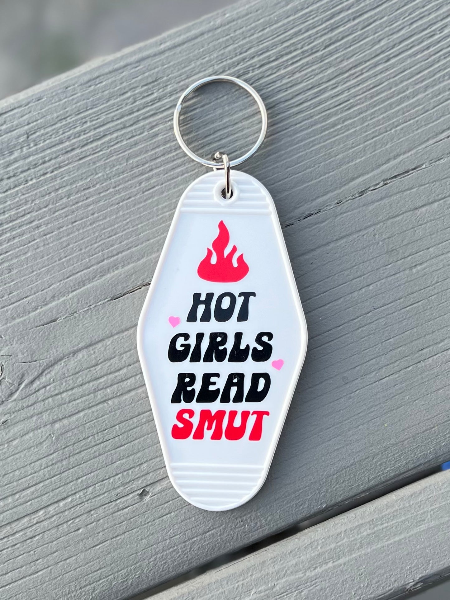 Hot Girls Read Smut Keychain