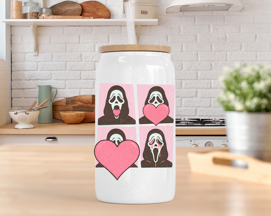 Lover Ghostface Beer Can Glass