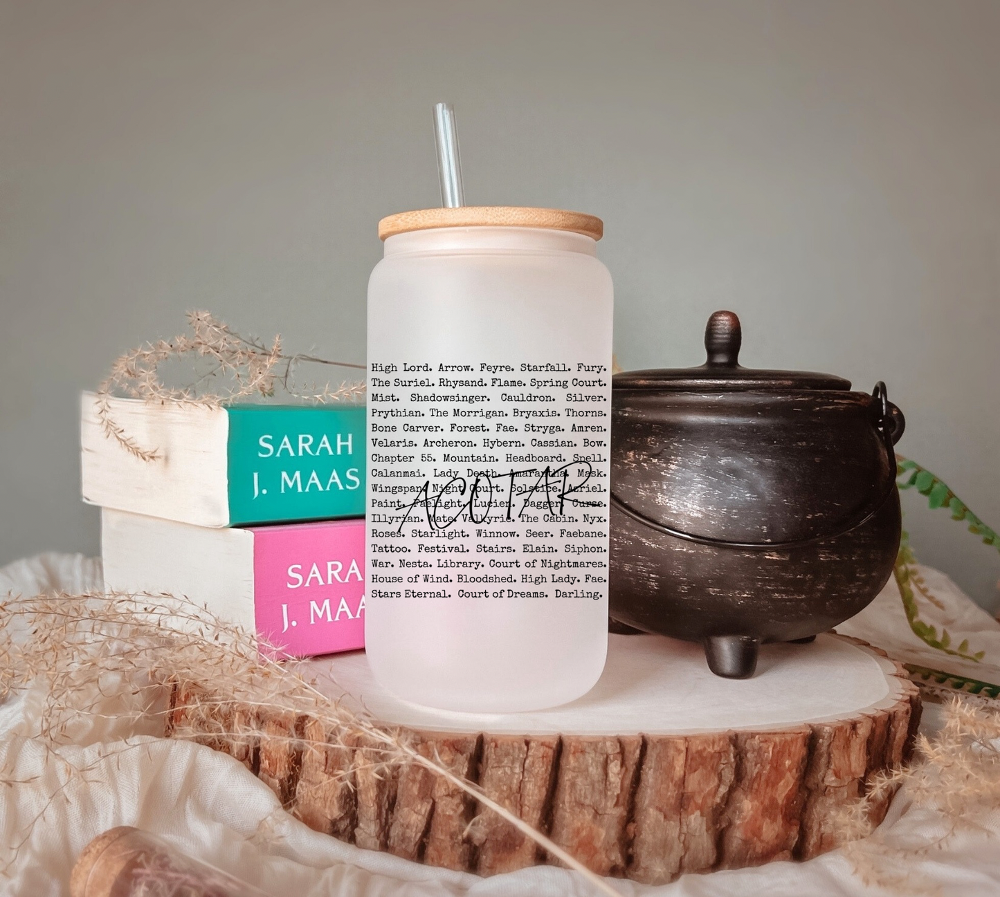 ACOTAR Beer Can Glass