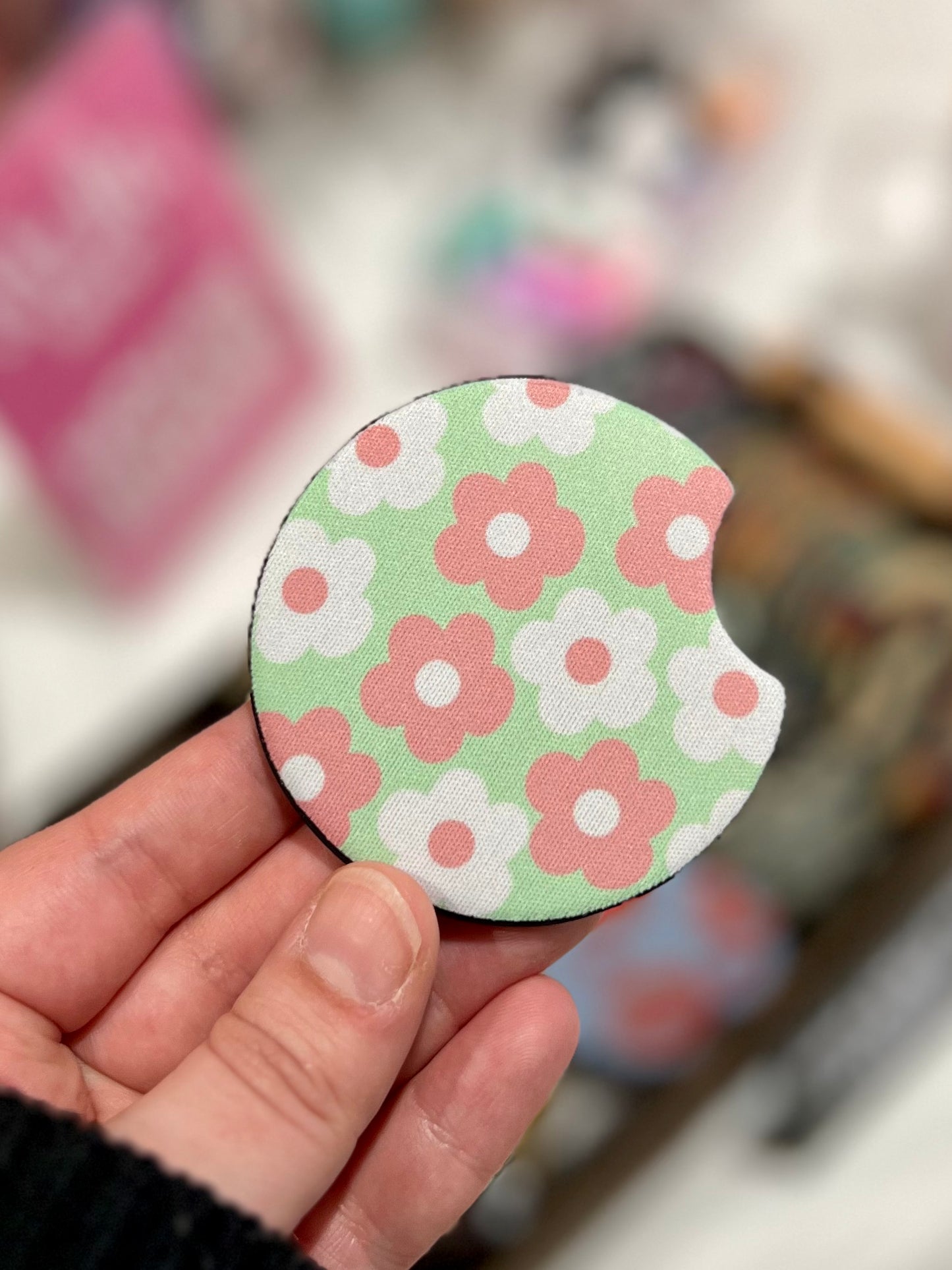 Retro Flower Car Coaster