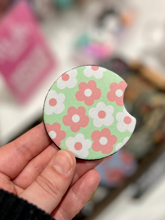 Retro Flower Car Coaster