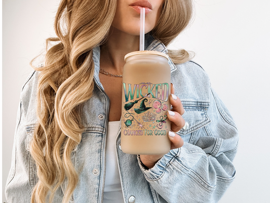 Changed For Good Beer Can Glass