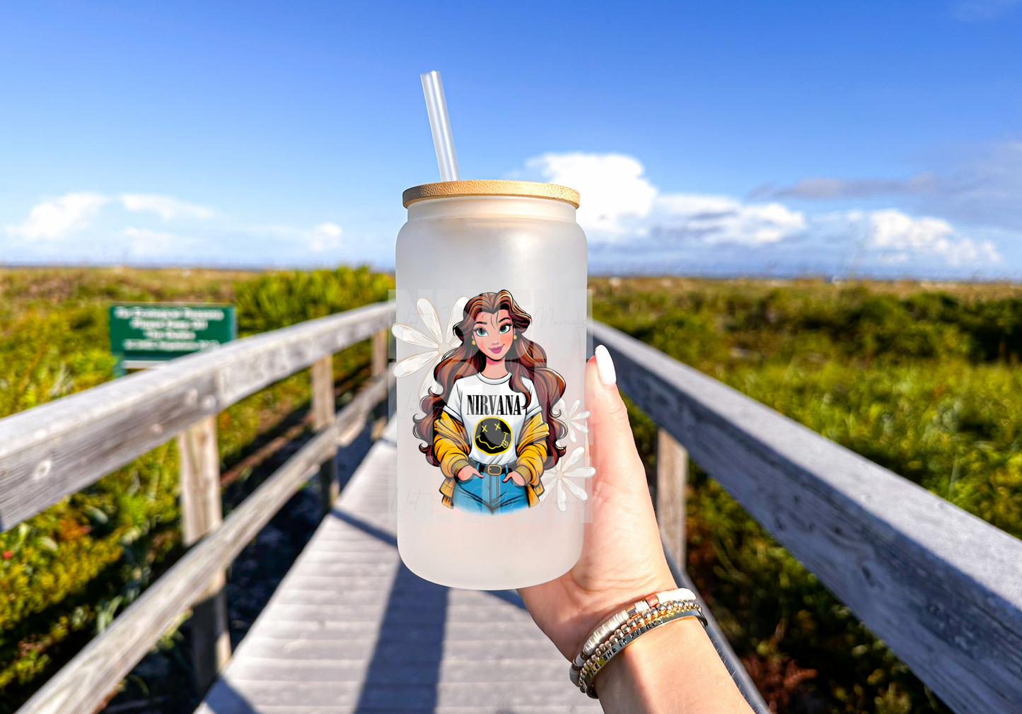 Nirvana Belle Beer Can Glass