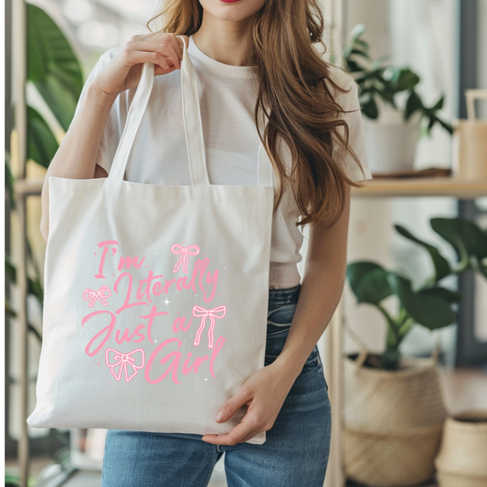 Just A Girl Tote Bag