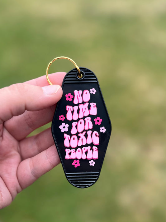 Toxic People Motel Keychain