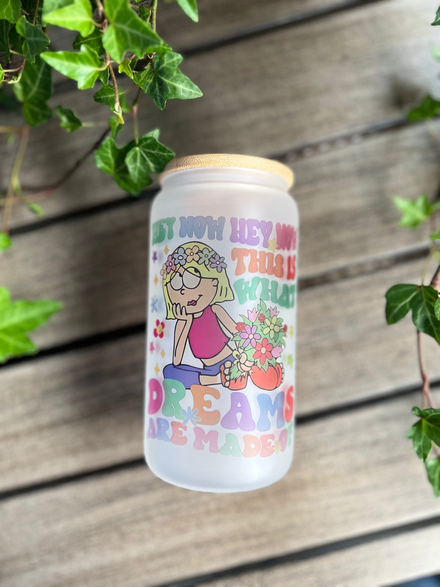 Hey Now Hey Now Lizzie Beer Can Glass