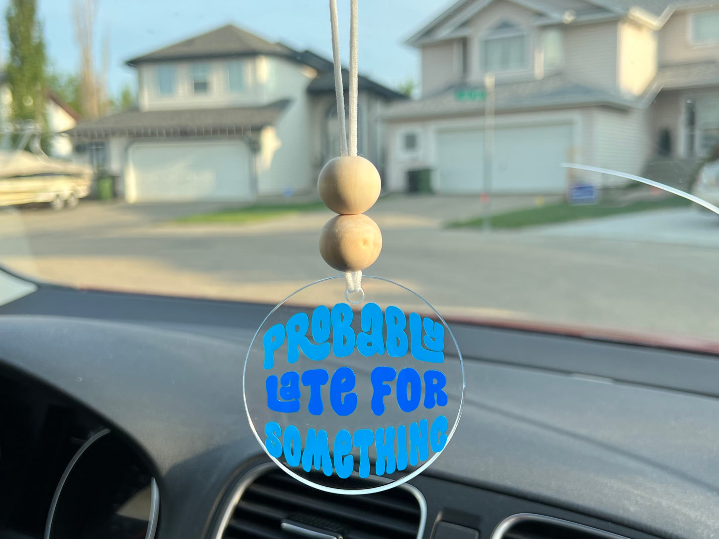 Late For Something Car Charm