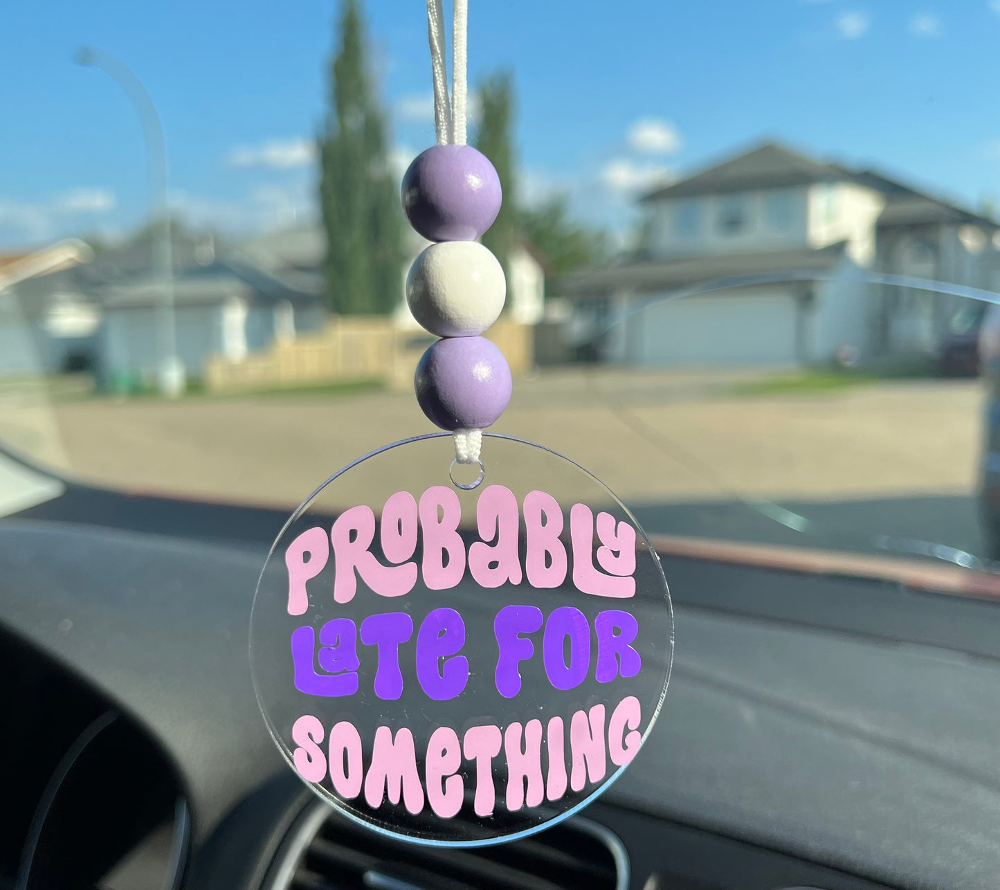 Late For Something Car Charm