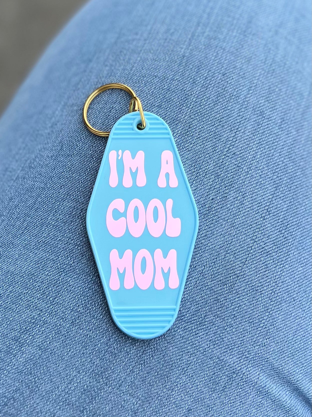 Cool Mom Motel Keychain