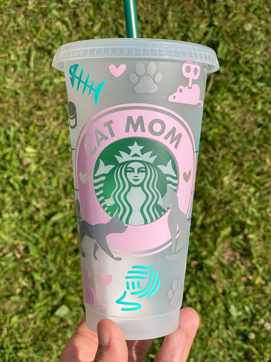 Cat Mom Cold Cup