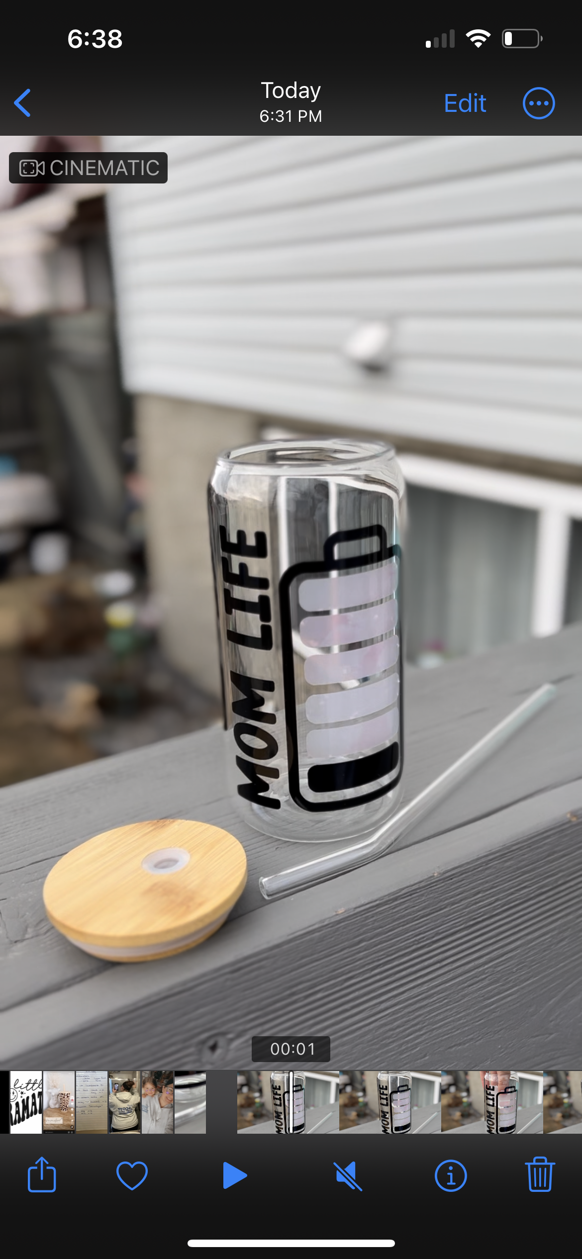 Mom Life Battery Beer Can Glass