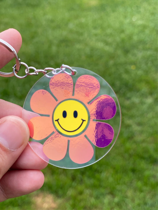 Happy Flower Keychain
