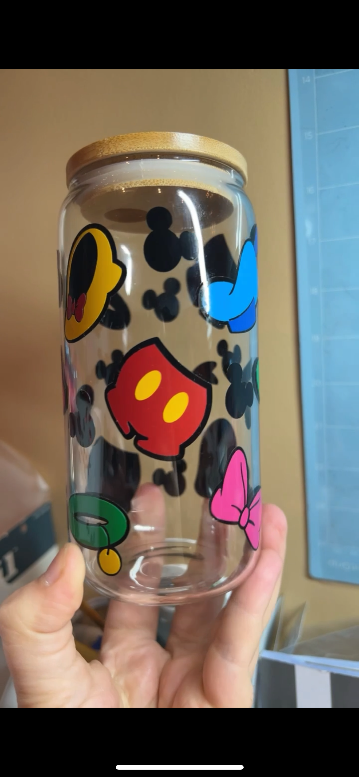 Mouse And Friends Beer Can Glass