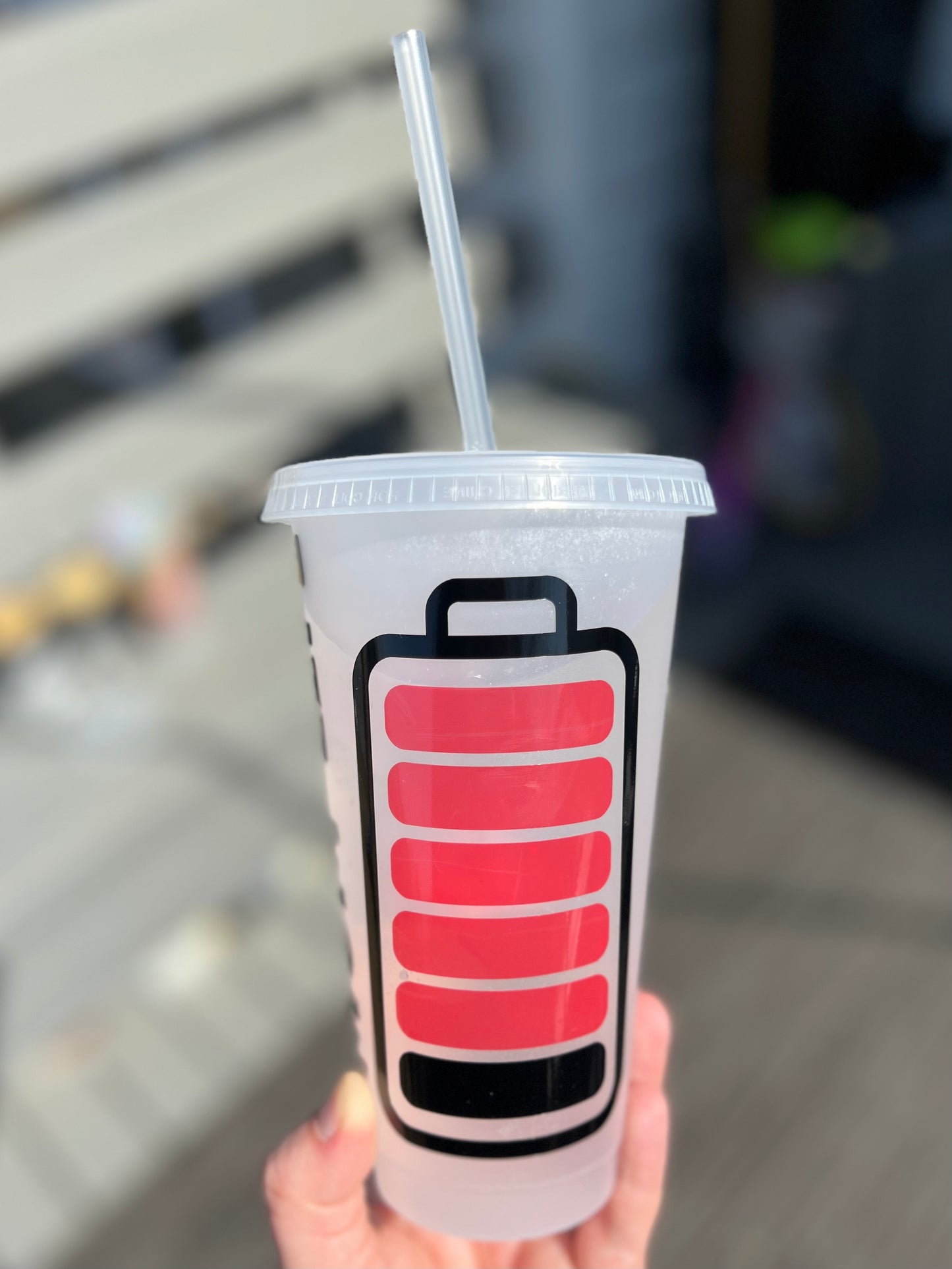 Mom Life Battery Cold Cup