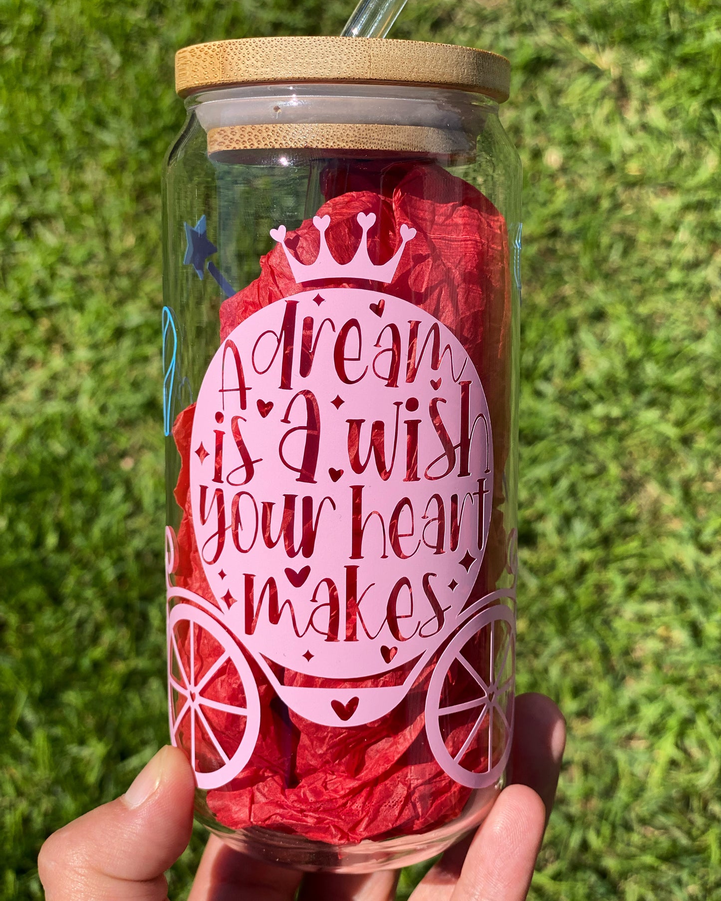 A Wish Your Heart Makes Beer Can Glass